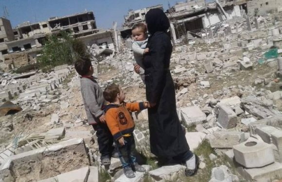 A young Syrian widow from Eastern Ghouta on her forced displacement